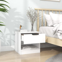 Comodino Bianco in Legno Multistrato cod mxl 30303