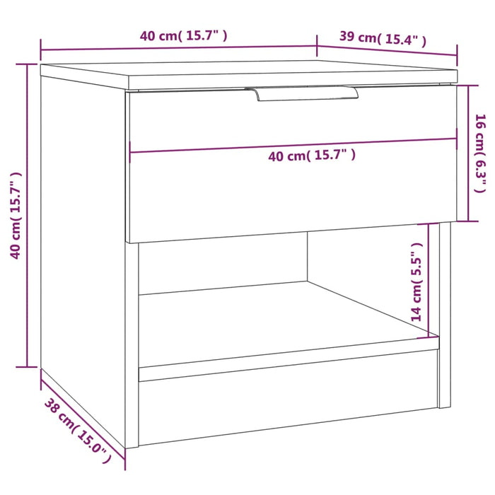 Comodino Bianco in Legno Multistrato cod mxl 30303