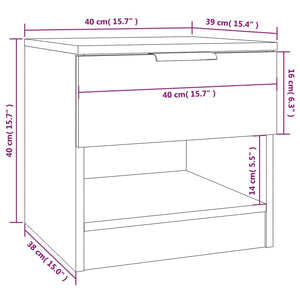 Comodini 2 pz Bianchi in Legno Multistrato cod mxl 44649