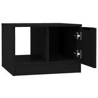 Tavolino da Salotto Nero 50x50x36 cm in Legno Multistrato cod mxl 19525