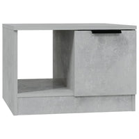 Tavolino da Salotto Grigio Cemento 50x50x36cm Legno Multistrato 811344