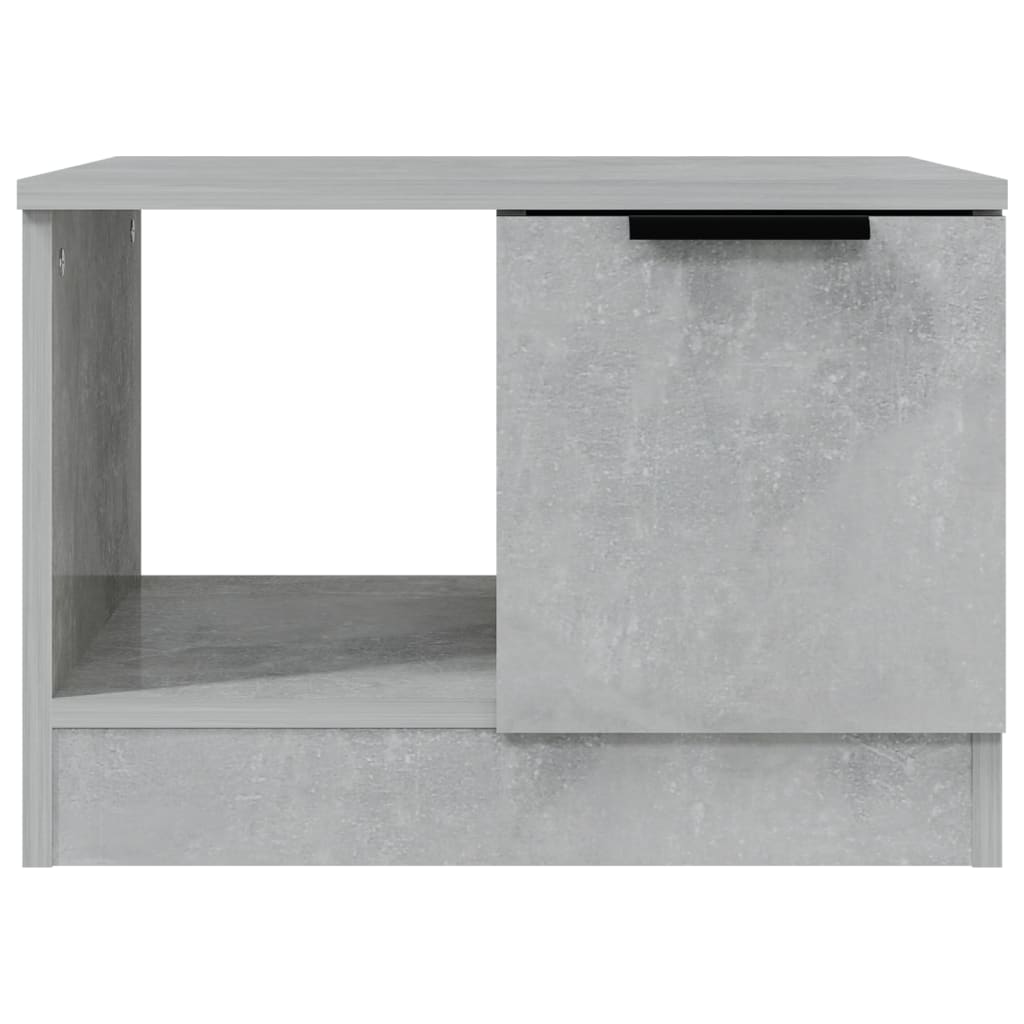 Tavolino da Salotto Grigio Cemento 50x50x36cm Legno Multistrato 811344