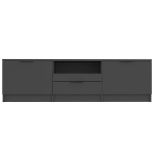 Mobile Porta TV Nero 140x35x40 cm in Legno Multistrato cod mxl 15450