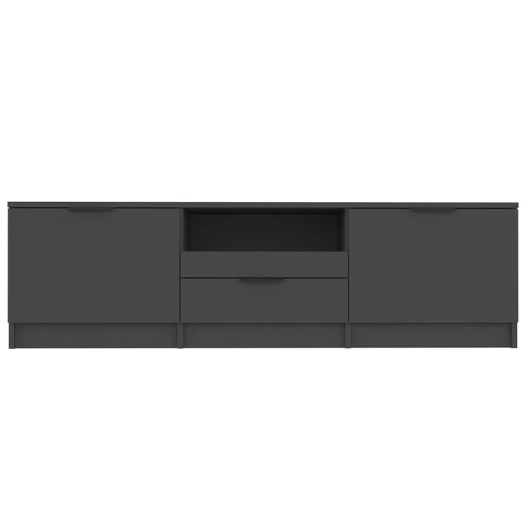 Mobile Porta TV Nero 140x35x40 cm in Legno Multistrato cod mxl 15450