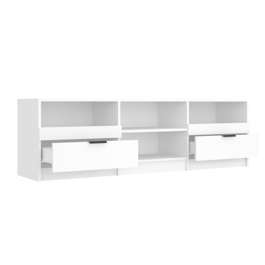 Mobile Porta TV Bianco 150x33,5x45 cm in Legno Multistrato