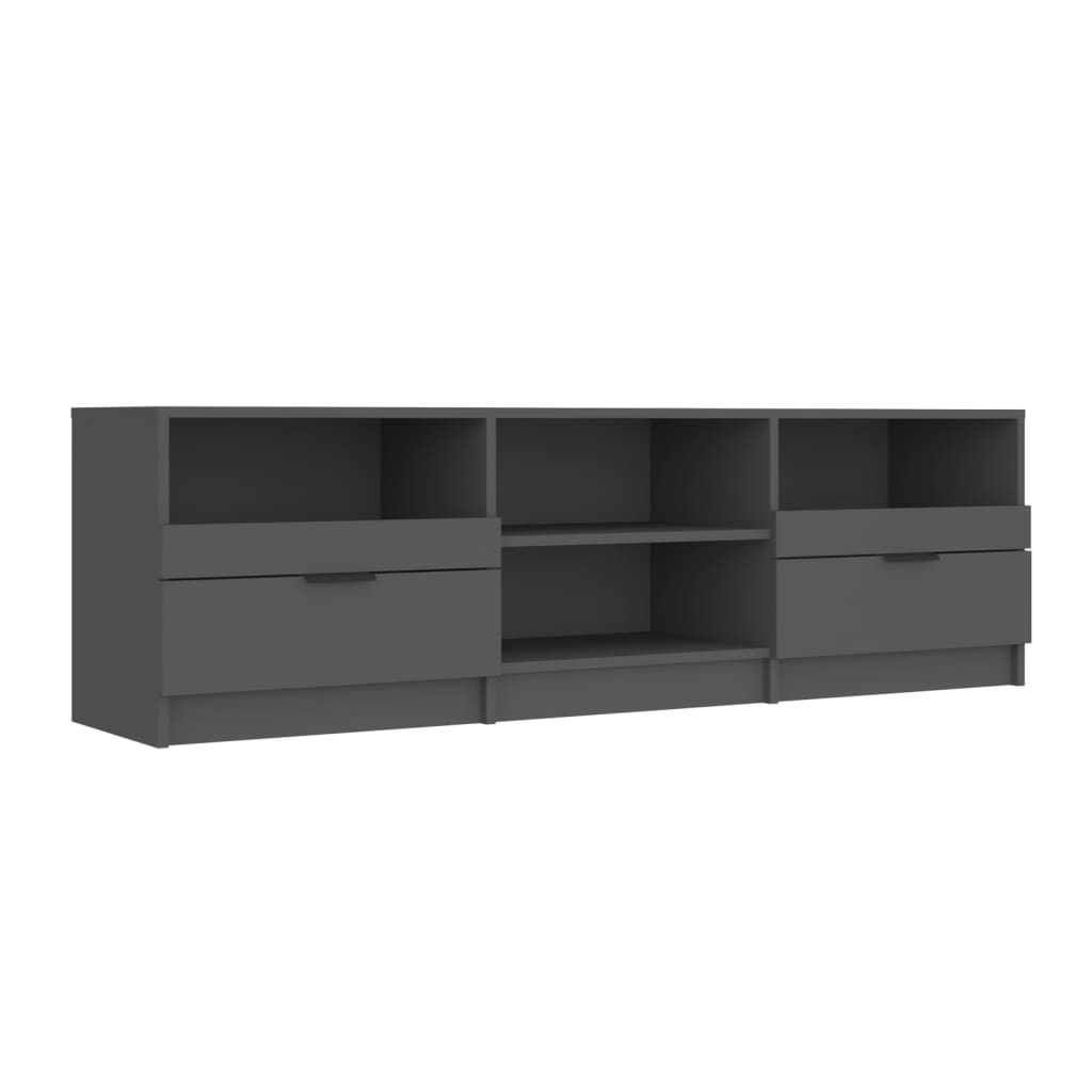 Mobile Porta TV NEro 150x33,5x45 cm in Legno Multistrato 811458