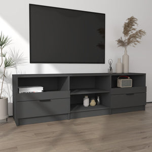 Mobile Porta TV NEro 150x33,5x45 cm in Legno Multistrato 811458