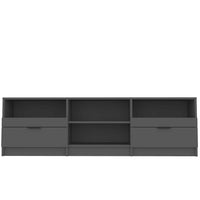 Mobile Porta TV NEro 150x33,5x45 cm in Legno Multistrato 811458