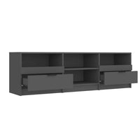 Mobile Porta TV NEro 150x33,5x45 cm in Legno Multistrato 811458