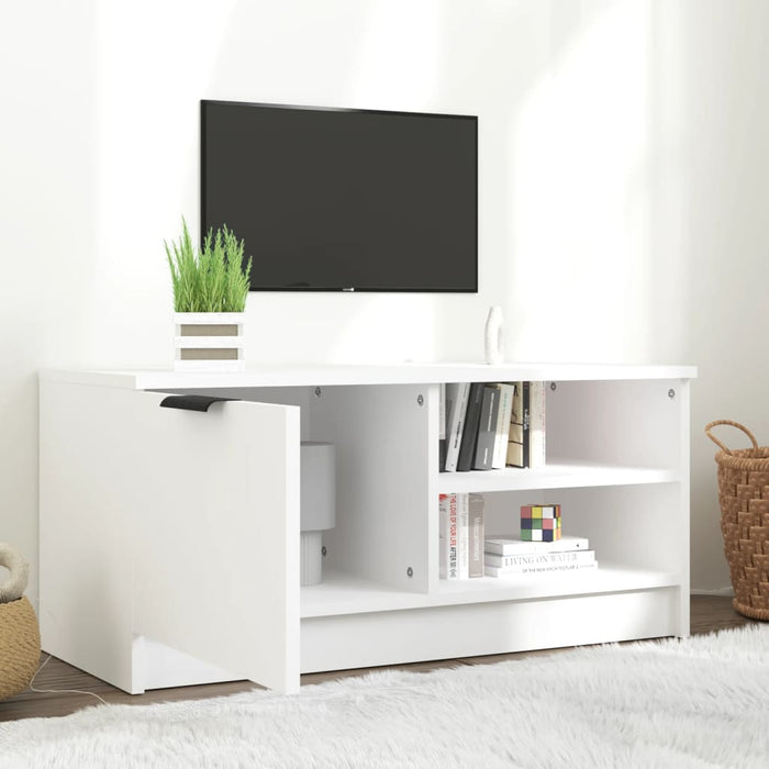 Mobile Porta TV Bianco 80x35x36,5 cm in Legno Multistrato cod mxl 78603