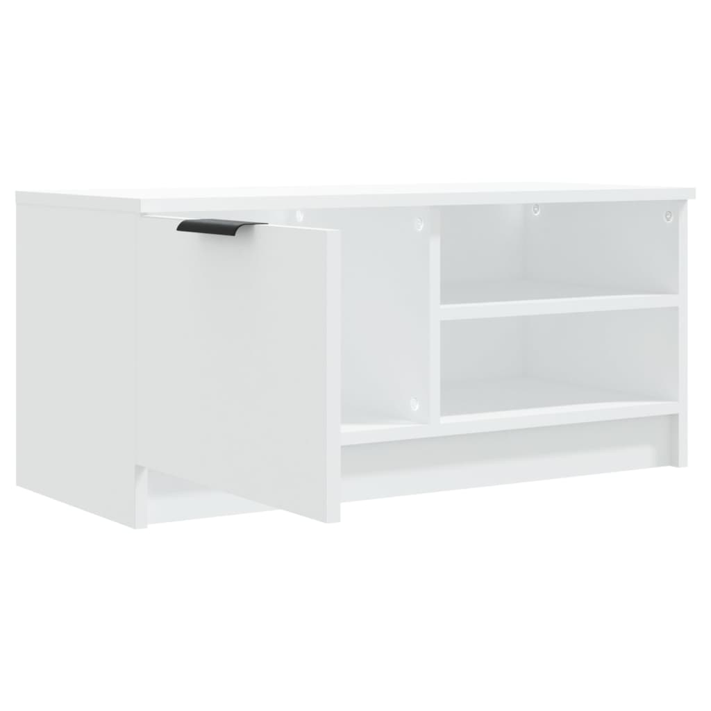 Mobile Porta TV Bianco 80x35x36,5 cm in Legno Multistrato cod mxl 78603