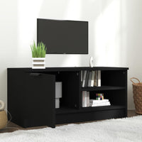 Mobile Porta TV Nero 80x35x36,5 cm in Legno Multistrato 811468