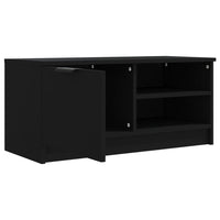 Mobile Porta TV Nero 80x35x36,5 cm in Legno Multistrato 811468