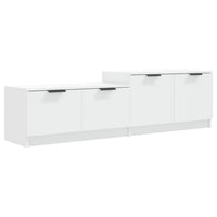 Mobile Porta TV Bianco 158,5x36x45 cm in Legno Multistrato cod mxl 33921