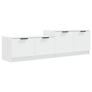 Mobile Porta TV Bianco 158,5x36x45 cm in Legno Multistrato cod mxl 33921