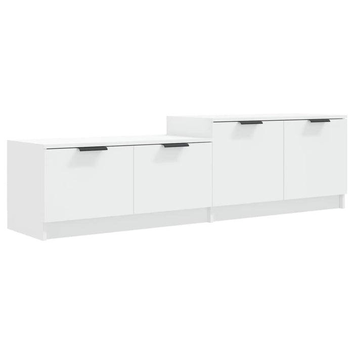 Mobile Porta TV Bianco 158,5x36x45 cm in Legno Multistrato cod mxl 33921