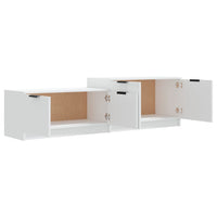 Mobile Porta TV Bianco 158,5x36x45 cm in Legno Multistrato cod mxl 33921