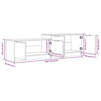 Mobile Porta TV Bianco 158,5x36x45 cm in Legno Multistrato cod mxl 33921