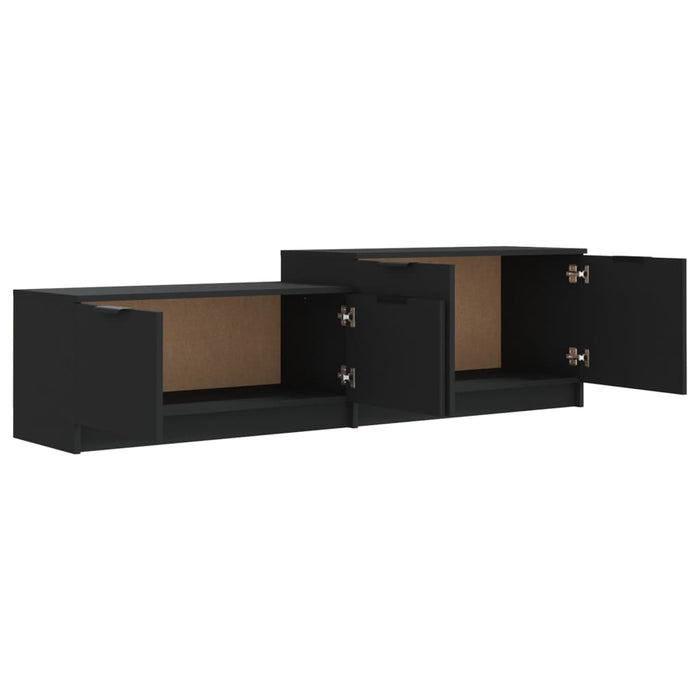 Mobile Porta TV Nero 158,5x36x45 cm in Legno Multistrato