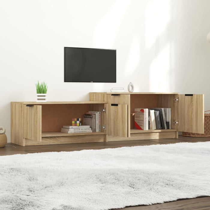 Mobile Porta TV Rovere Sonoma 158,5x36x45 cm Legno Multistrato cod mxl 9400