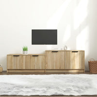 Mobile Porta TV Rovere Sonoma 158,5x36x45 cm Legno Multistrato cod mxl 9400