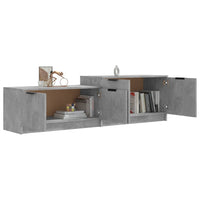 Mobile Porta TV Grigio Cemento 158,5x36x45 cm Legno Multistrato 811488