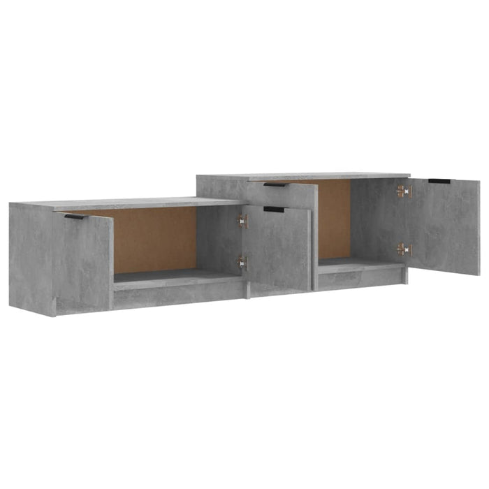 Mobile Porta TV Grigio Cemento 158,5x36x45 cm Legno Multistrato 811488