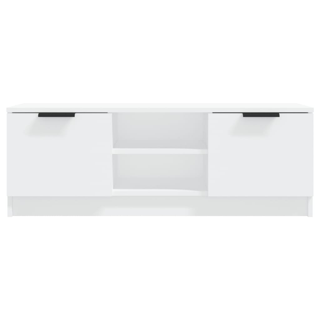 Mobile Porta TV Bianco 102x35x36,5 cm in Legno Multistrato cod mxl 34001