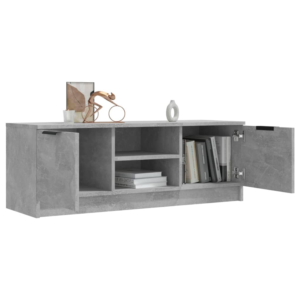 Mobile Porta TV Grigio Cemento 102x35x36,5 cm Legno Multistrato 811515