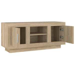 Mobile Porta TV Rovere Sonoma 102x35x45 cm in Legno Multistrato 811793