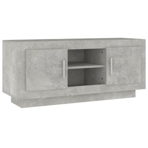 Mobile Porta TV Grigio Cemento 102x35x45cm in Legno Multistrato cod mxl 13068