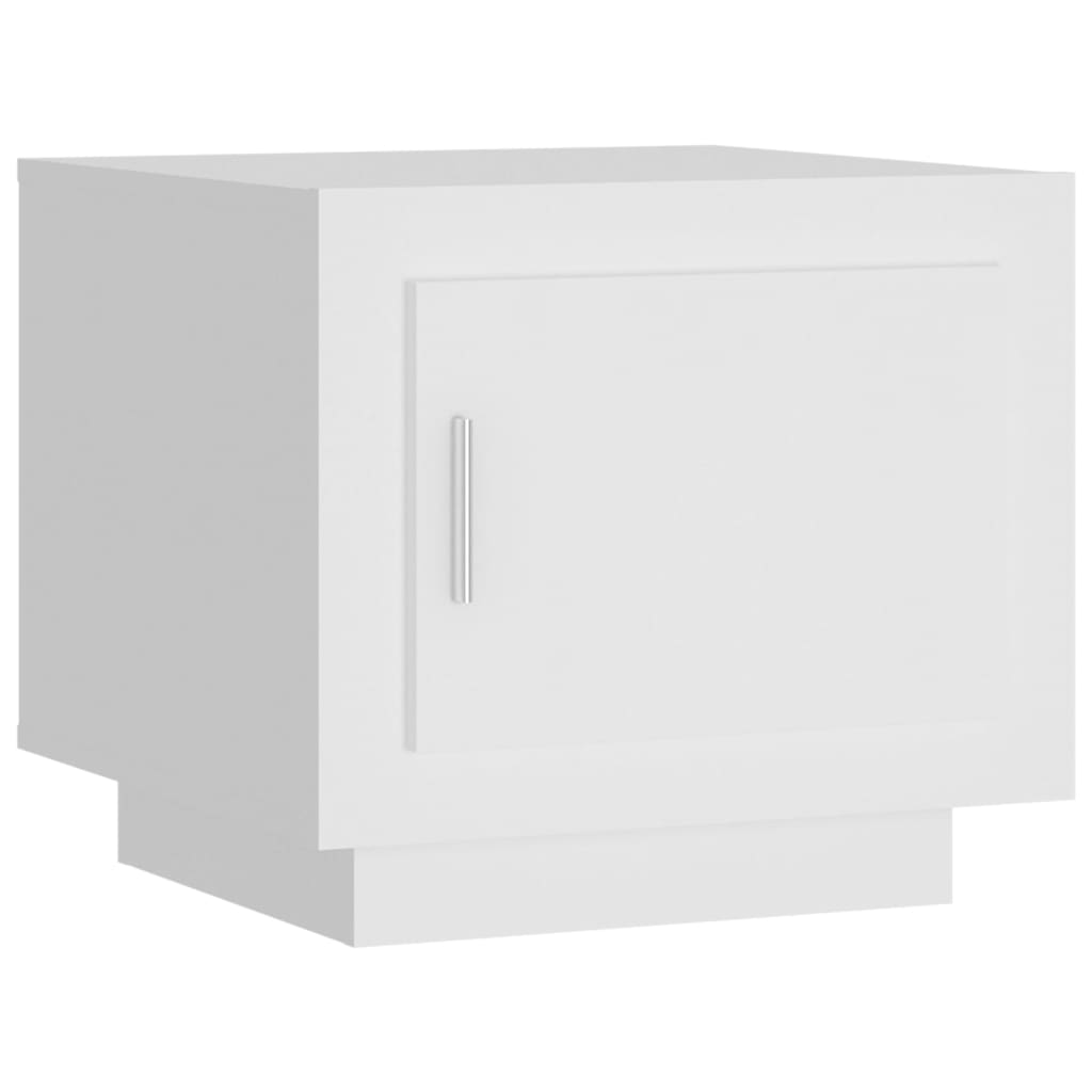 Tavolino da Salotto Bianco 51x50x45 cm in Legno Multistrato cod mxl 20116