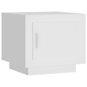 Tavolino da Salotto Bianco 51x50x45 cm in Legno Multistrato cod mxl 20116