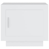 Tavolino da Salotto Bianco 51x50x45 cm in Legno Multistrato cod mxl 20116