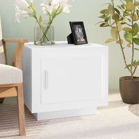 Tavolino da Salotto Bianco 51x50x45 cm in Legno Multistrato cod mxl 20116