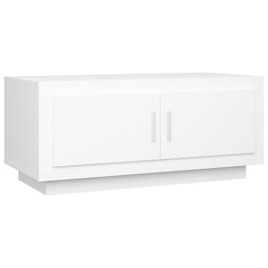 Tavolino da Salotto Bianco 102x50x45 cm in Legno Multistrato 811808