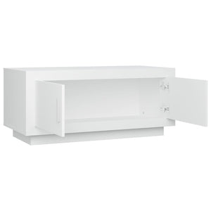 Tavolino da Salotto Bianco 102x50x45 cm in Legno Multistrato 811808