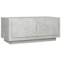 Tavolino Salotto Grigio Cemento 102x50x45 cm Legno Compensato 811812