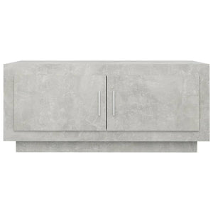 Tavolino Salotto Grigio Cemento 102x50x45 cm Legno Compensato 811812