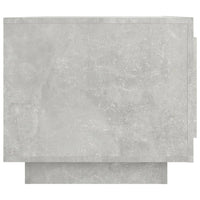 Tavolino Salotto Grigio Cemento 102x50x45 cm Legno Compensato