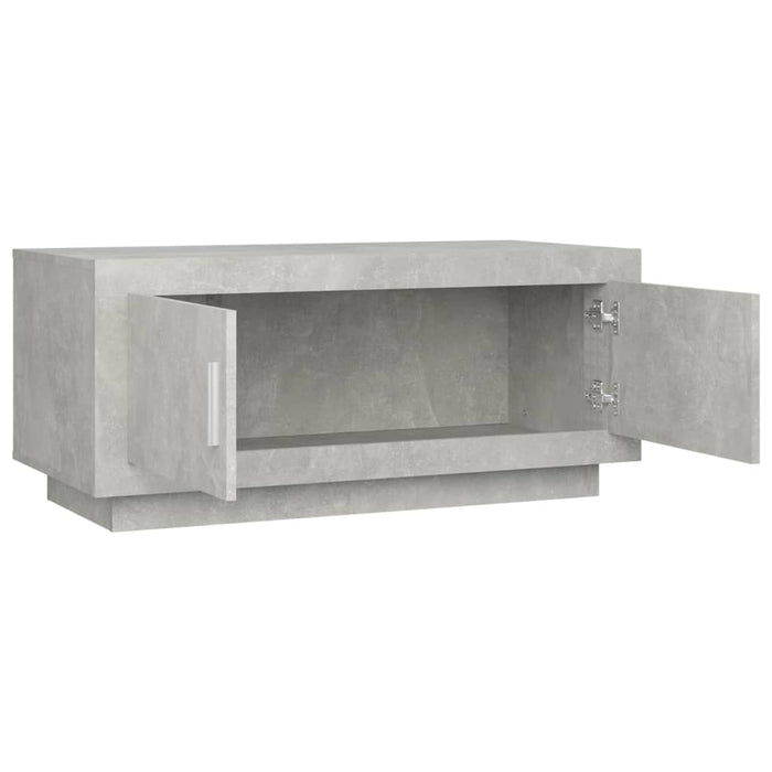 Tavolino Salotto Grigio Cemento 102x50x45 cm Legno Compensato