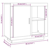 Credenza Rovere Sonoma 80x40x75 cm cod mxl 14104