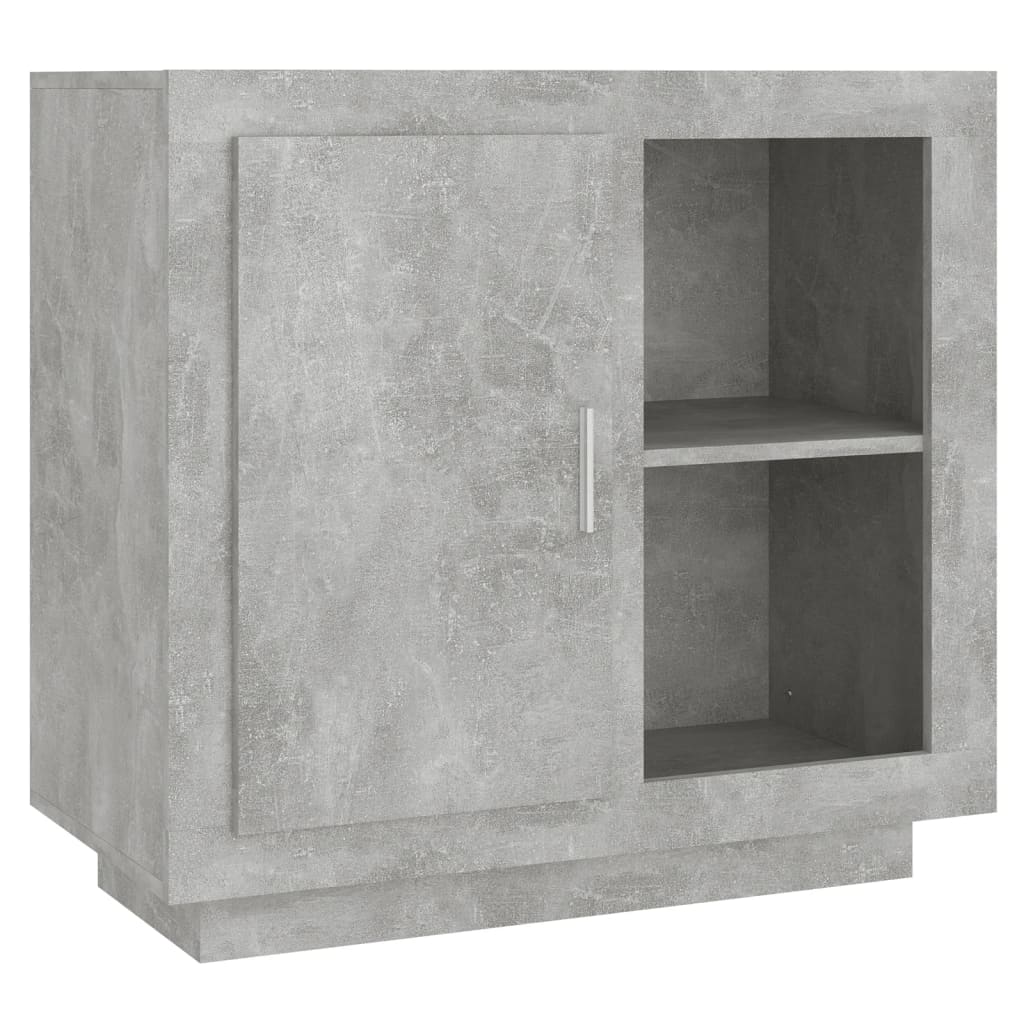 Credenza Grigio Cemento 80x40x75 cm 811830