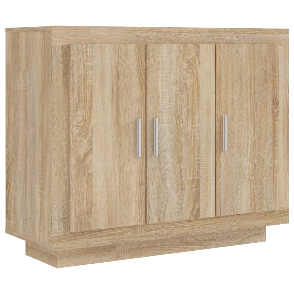 Credenza Rovere Sonoma 92x35x75 cm in Legno Multistrato