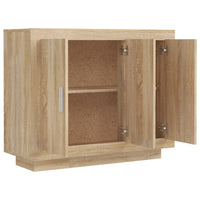 Credenza Rovere Sonoma 92x35x75 cm in Legno Multistrato 811838