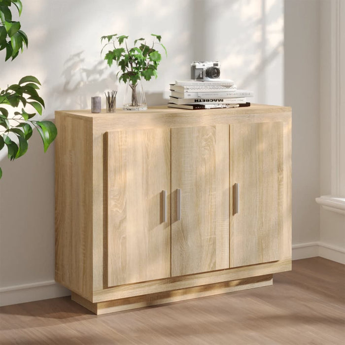 Credenza Rovere Sonoma 92x35x75 cm in Legno Multistrato 811838