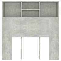 Testiera con Contenitore Grigio Cemento 100x19x103,5 cm cod mxl 51620