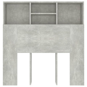 Testiera con Contenitore Grigio Cemento 100x19x103,5 cm cod mxl 51620