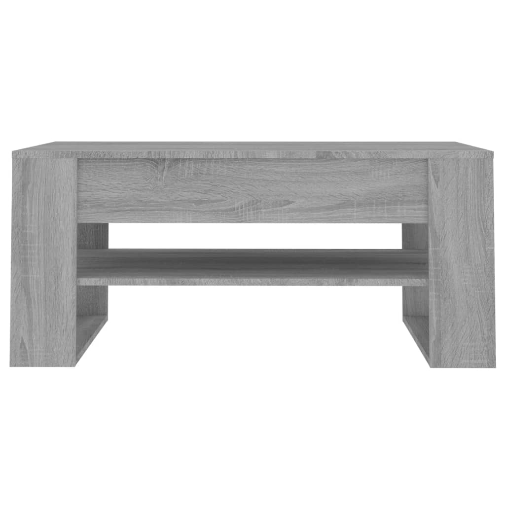 Tavolino da Salotto Grigio Sonoma 102x55x45cm Legno Multistrato cod mxl 8969