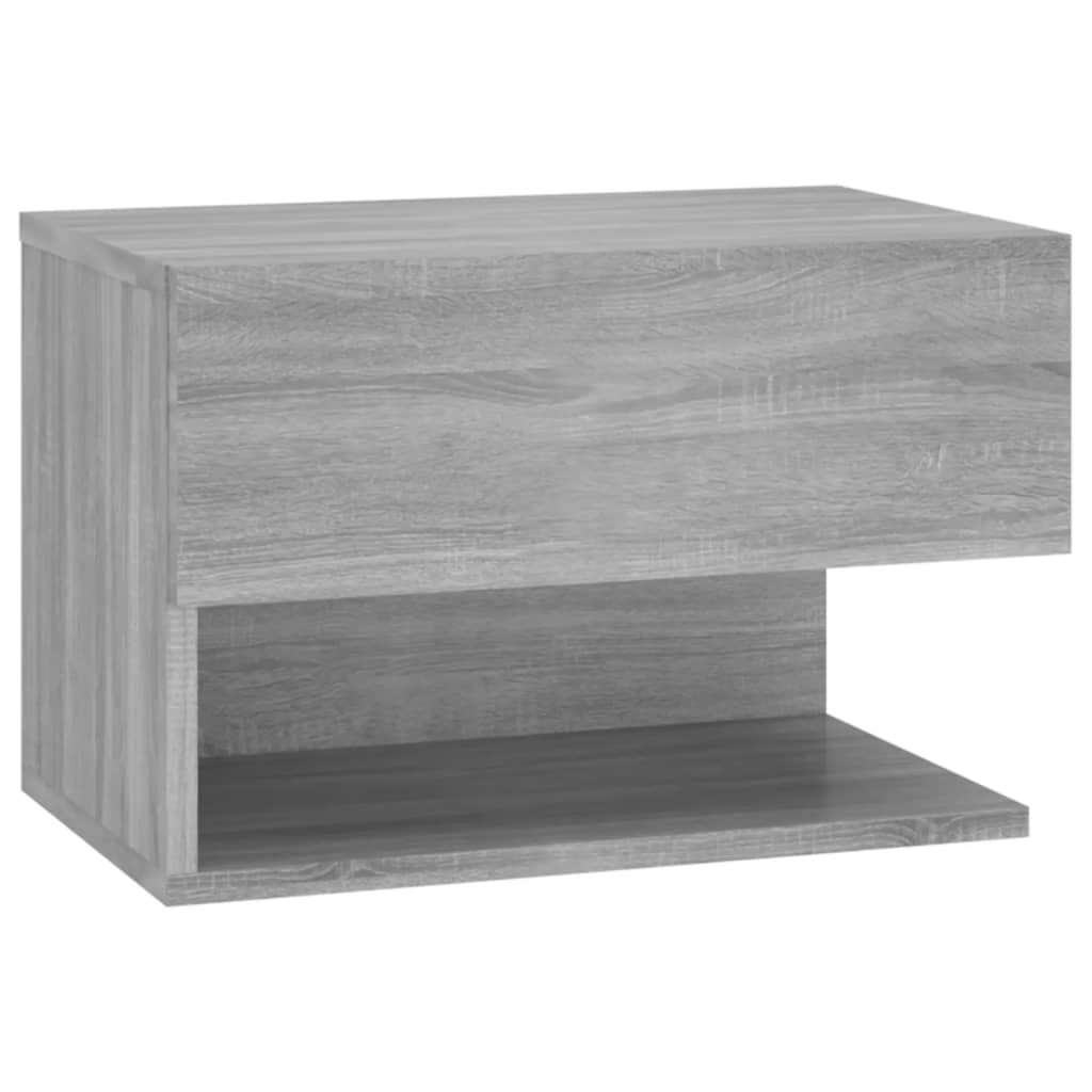 Comodini a Muro 2 pz Grigio Sonoma cod mxl 30645